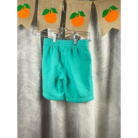 NIKE Size 6 Boys Teal Cotton Blend Stretch Waist Pocket Sweat Shorts - Picture 3 of 5